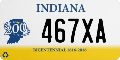 IN license plate 467XA