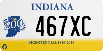 IN license plate 467XC