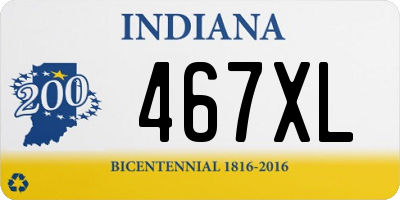 IN license plate 467XL