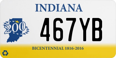 IN license plate 467YB