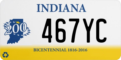 IN license plate 467YC