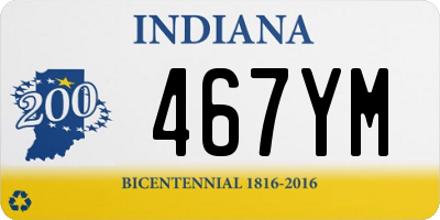 IN license plate 467YM