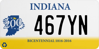 IN license plate 467YN