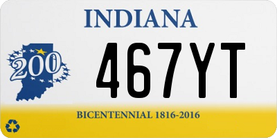 IN license plate 467YT