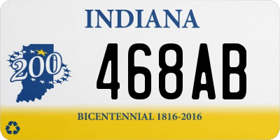 IN license plate 468AB