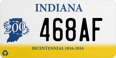 IN license plate 468AF