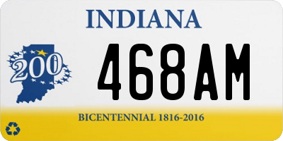 IN license plate 468AM