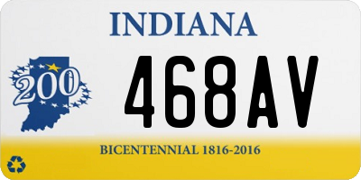 IN license plate 468AV