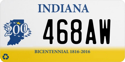 IN license plate 468AW