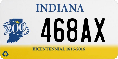 IN license plate 468AX