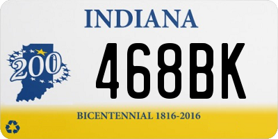IN license plate 468BK