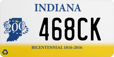 IN license plate 468CK