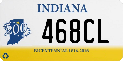 IN license plate 468CL