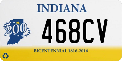 IN license plate 468CV