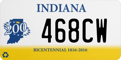 IN license plate 468CW