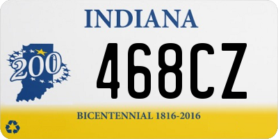 IN license plate 468CZ