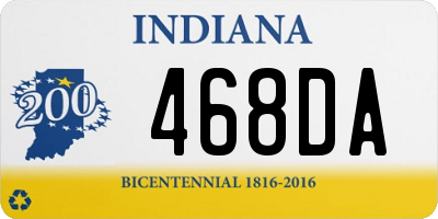 IN license plate 468DA