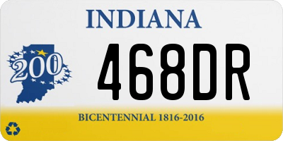 IN license plate 468DR