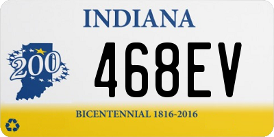 IN license plate 468EV