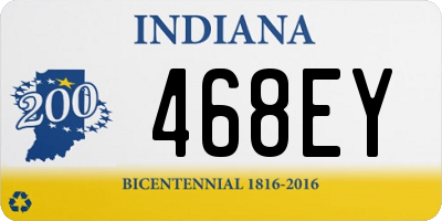 IN license plate 468EY