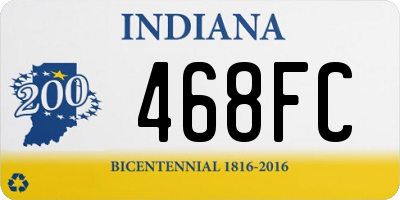 IN license plate 468FC