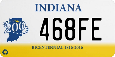 IN license plate 468FE