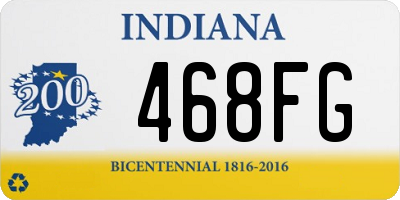 IN license plate 468FG