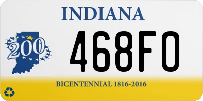 IN license plate 468FO