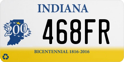 IN license plate 468FR