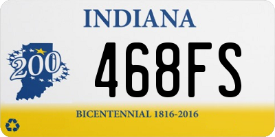 IN license plate 468FS