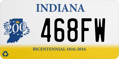 IN license plate 468FW