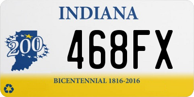 IN license plate 468FX