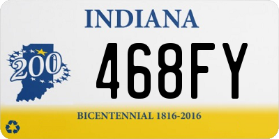 IN license plate 468FY