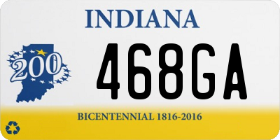 IN license plate 468GA