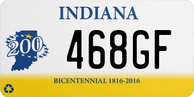 IN license plate 468GF