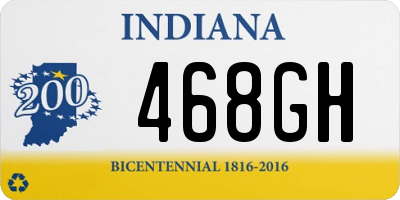 IN license plate 468GH