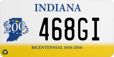 IN license plate 468GI
