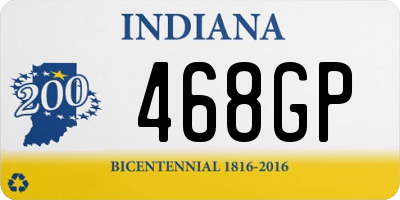 IN license plate 468GP