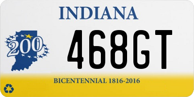 IN license plate 468GT