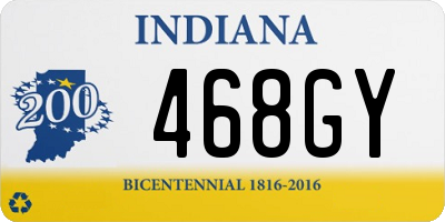 IN license plate 468GY