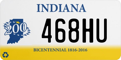 IN license plate 468HU