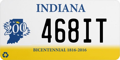 IN license plate 468IT