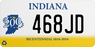 IN license plate 468JD