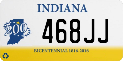 IN license plate 468JJ