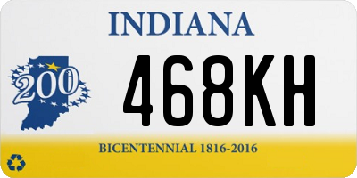 IN license plate 468KH