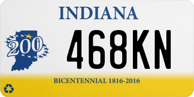 IN license plate 468KN