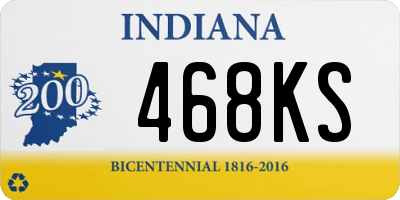 IN license plate 468KS