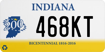 IN license plate 468KT