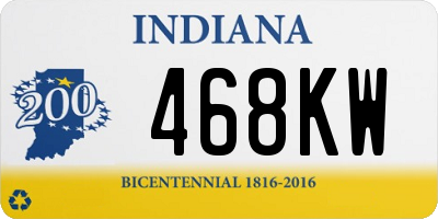 IN license plate 468KW