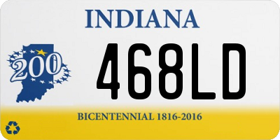 IN license plate 468LD